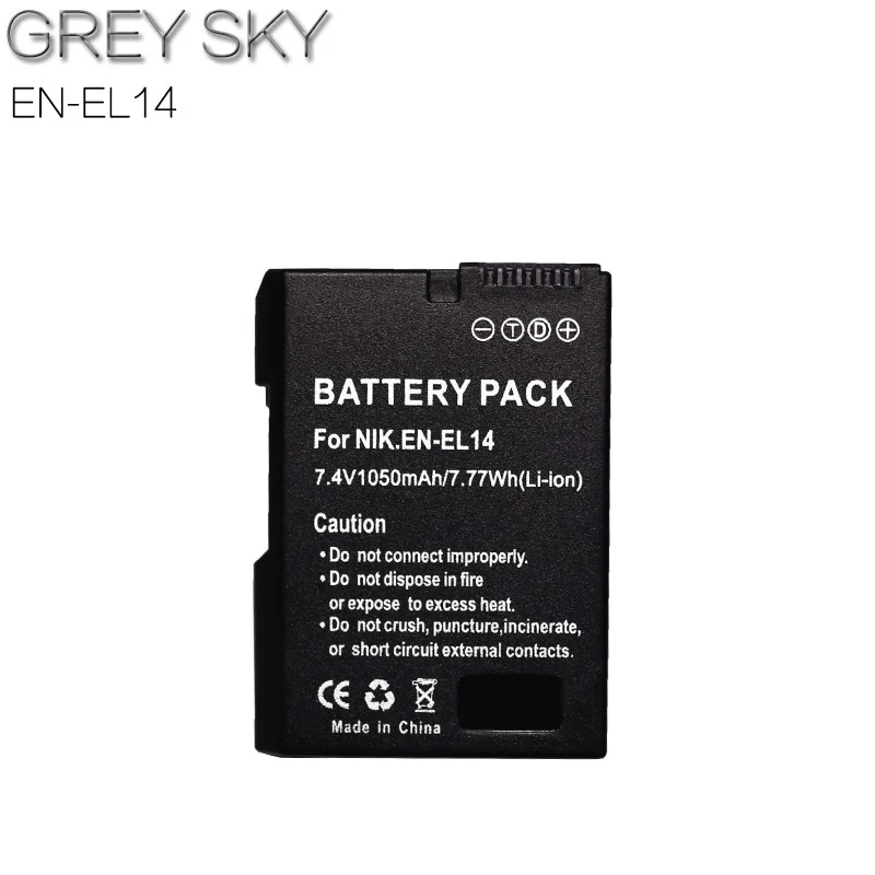 3x1050 мАч EN-EL14 EN EL14 EN-EL14a батарея+ ЖК двойное зарядное устройство для Nikon P7800, P7100, D3400, D5500, D5300, D5200, D3200, D3300, MH-24