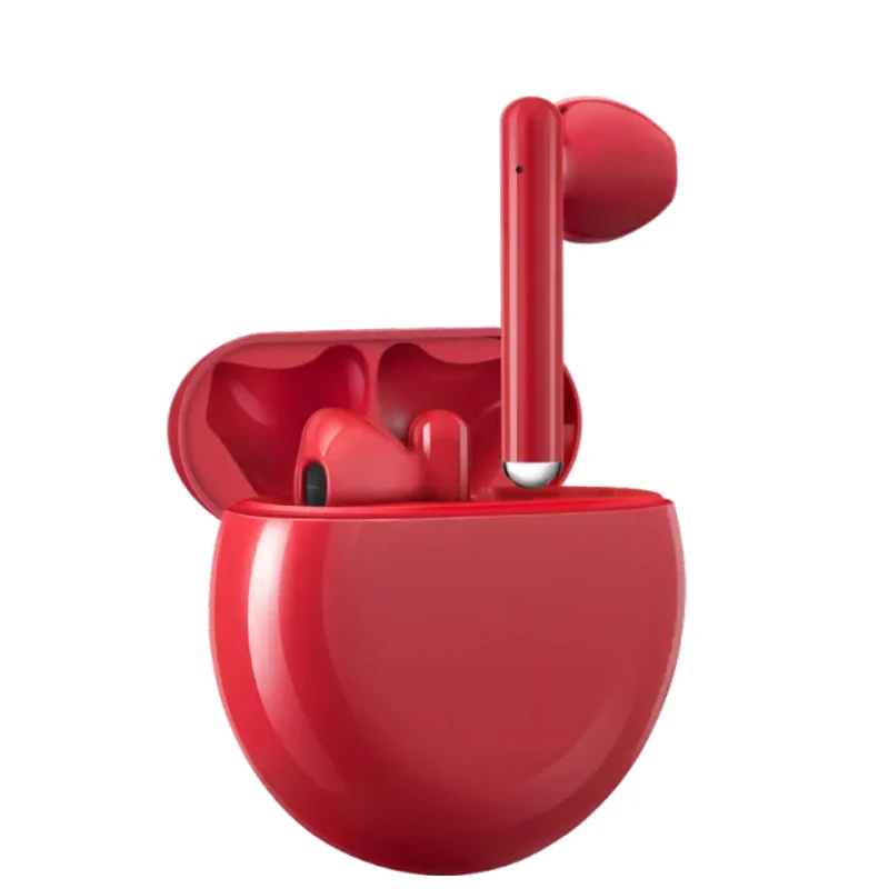 Оригинальные наушники HUAWEI FreeBuds 3 Bluetooth TWS беспроводные наушники Kirin A1 чип управление функцией ANC - Цвет: red