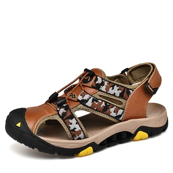 

men walking cork white rubber s samool leather sandalias sandalia sandalhas shoes lightweight mens sandal for 2018 slippers big