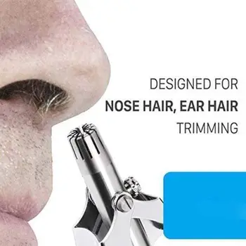 

Nose Hair Trimmer Ear Portable Vibrissa Razor Manual Rhinothrix Cutter Nariz Nasal Shaver Washable HT Tragi Scissors