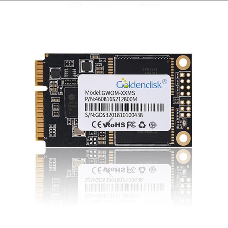 Goldendisk 32GB msata MINI SSD твердотельный накопитель MINI SATA NAND MLC для всех-в-одном, IPC, smark ПК, ноутбука, ультрабука