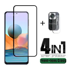 4-in-1 For Xiaomi Redmi Note 10 Pro Glass For Redmi Note 10 Pro Phone Flim Screen Protector For Redmi Note 9 T 10 Pro Lens Glass