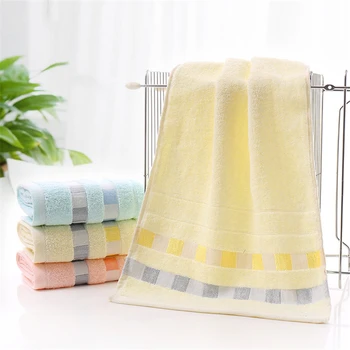 

Cotton Towel Solid Color Large Thick Bath Towel Bathroom Hand Face Shower Towels Home Hotel For Adults
