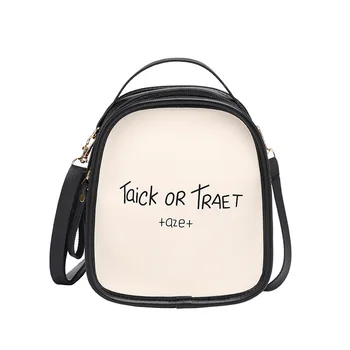 

Women Small Backpack Cand Contrast Color Mini Letter with Soft Handle Girls Daypack