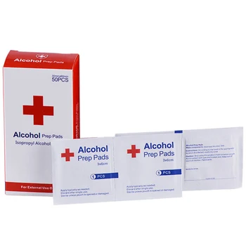 

50Pcs Alcohol Wet Wipe Disposable Disinfection Prep Swap Pad Antiseptic Skin Cleaning Jewelry Mobile Phone Clean Wipe