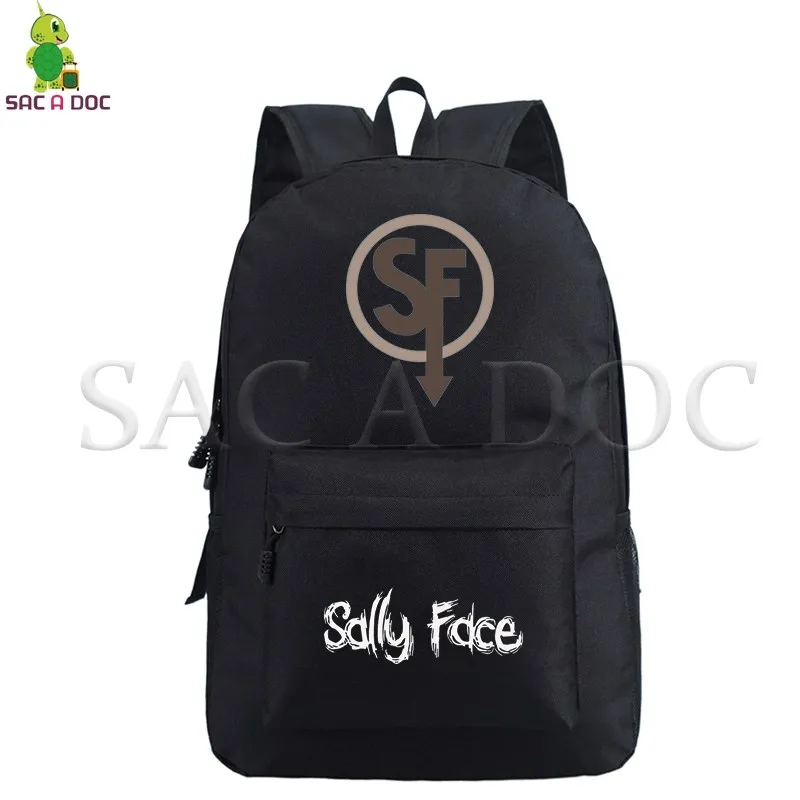 Цена Повседневный Рюкзак Sally Face, рюкзак для ноутбука, школьные сумки для подростков мальчиков и девочек, повседневные Рюкзаки, рюкзак для путешес...