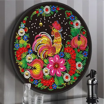 

DIY Diamond Painting Animal Chicken Embroidery Tassel Pendant Horse Pattern Christmas Gift Alien Home Decoration LP054