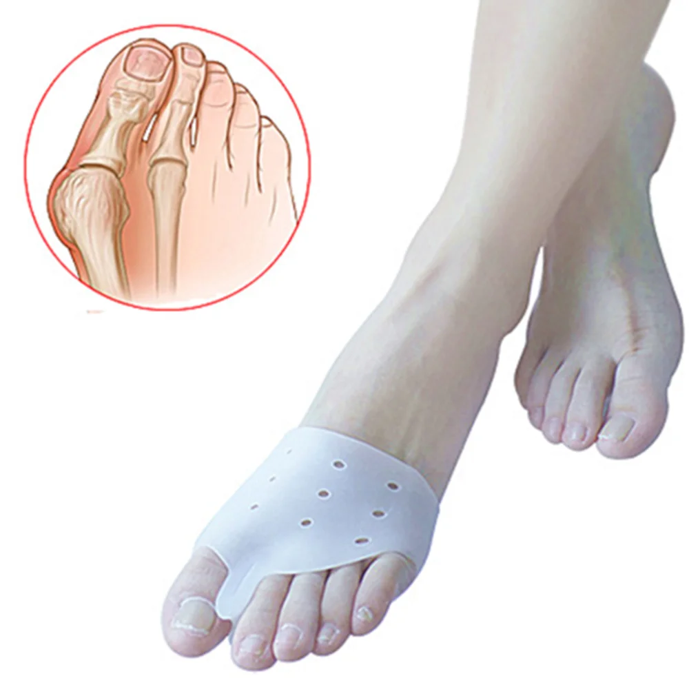 

1pair=2pcs Hallux Orthotics,Silicone Toes Separator The big Toe Bunion Corrector,Foot Daily Use Care Tool Orthopedic pad