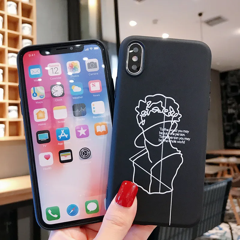 Для iPhone X XR XS Max чехол для 5 6 6S Plus 7 7Plus 8 8Plus силиконовый Чехол мобильного телефона