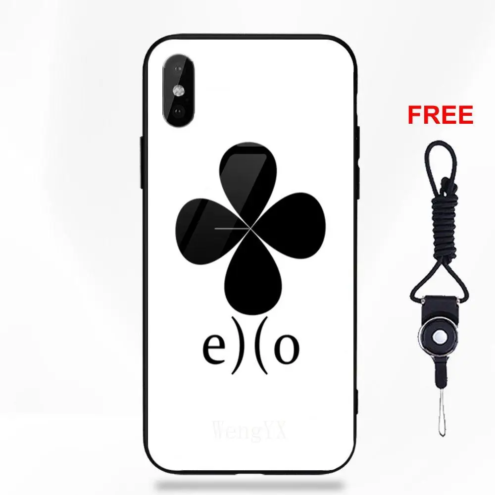 Чехол из закаленного стекла Exo Lucky One для huawei Honor 7X P20 Lite mate 10 Pro для Galaxy S8 S9 Plus Redmi 5 Note 5A 6 стеклянный чехол - Цвет: as picture