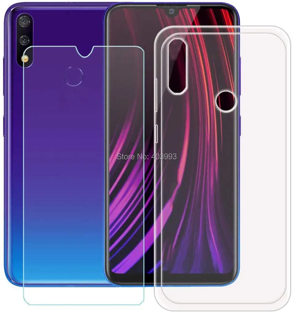 Чехол для TP Link Neffos X20 Pro роскошный мягкий чехол из ТПУ с закаленным стеклом