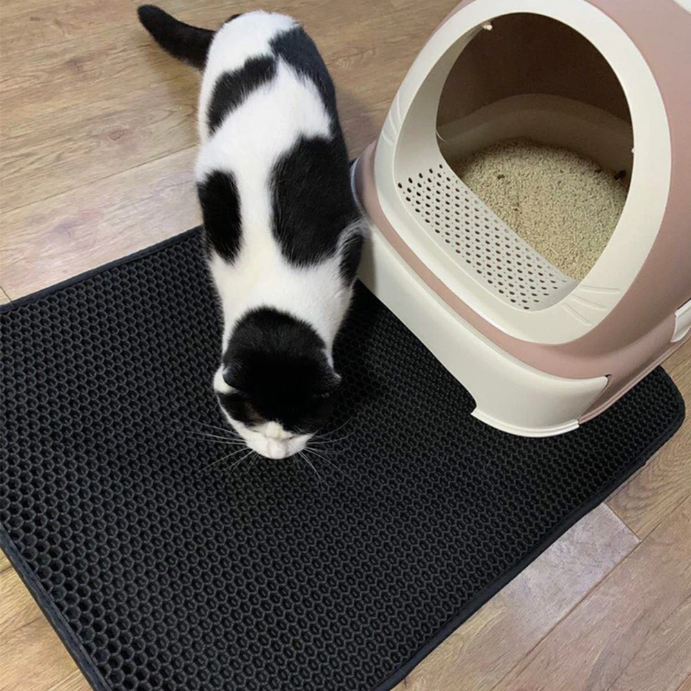 Double Layer Cat Litter Mat Waterproof Urine Proof Trapping Mat Easy to  Clean Non-Slip Toilet Pad Large Foot Pad Cat Scratch Pad - AliExpress