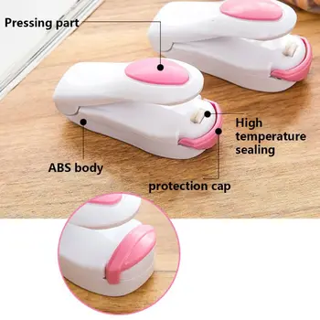 

Mini Hand Pressure Sealing Machine Easy Carry Impulse Seal Packing Impulse Bag