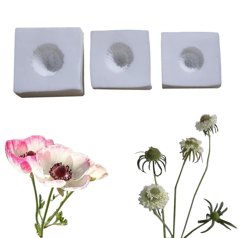 Цветок Stamen силиконовая форма для Кордицепса Buttercup Poppy Veiners Fondant плесень глина Gumpaste