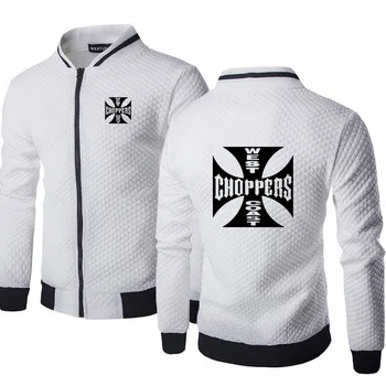 

Spring Autumn Jacket Men Anime for Mustang West Coast Choppers Sweatshirt High Quality Cotton Men's baseball jacket SweatshirtsG
