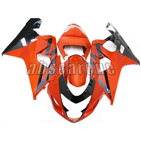 Мотоцикл Полный обтекатели для Suzuki GSXR600 GSXR750 K4 2004 2005 G-SXR750 04 05 ABS пластик инъекции Cowlings оранжевый черный корпус