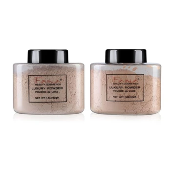 

2 Bottle Fana Luxury Powder Face Banana Loose Powder for Women Girl Makeup Long Lasting Loose Powder Oil Control Makeup Conceale