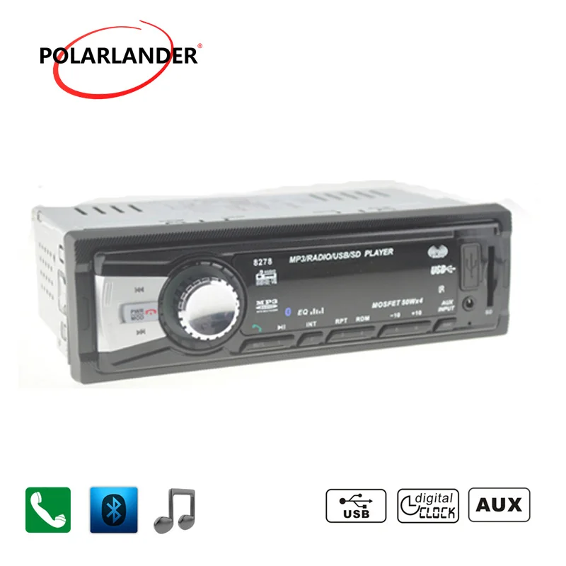 Авторадио автомобиля Радио Стерео 12 в mp3 плеер аудио Поддержка Bluetooth/SD карты/USB порт/AUX вход/телефон/1 Din радио кассетный плеер