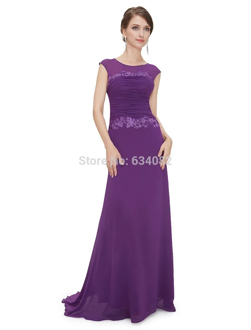 

Mother Of The Bride dresses Free Shipping 2016 New Arrival Women Trailing Round Neck Long Elegant Sexy Cheap Evening Prom Dress