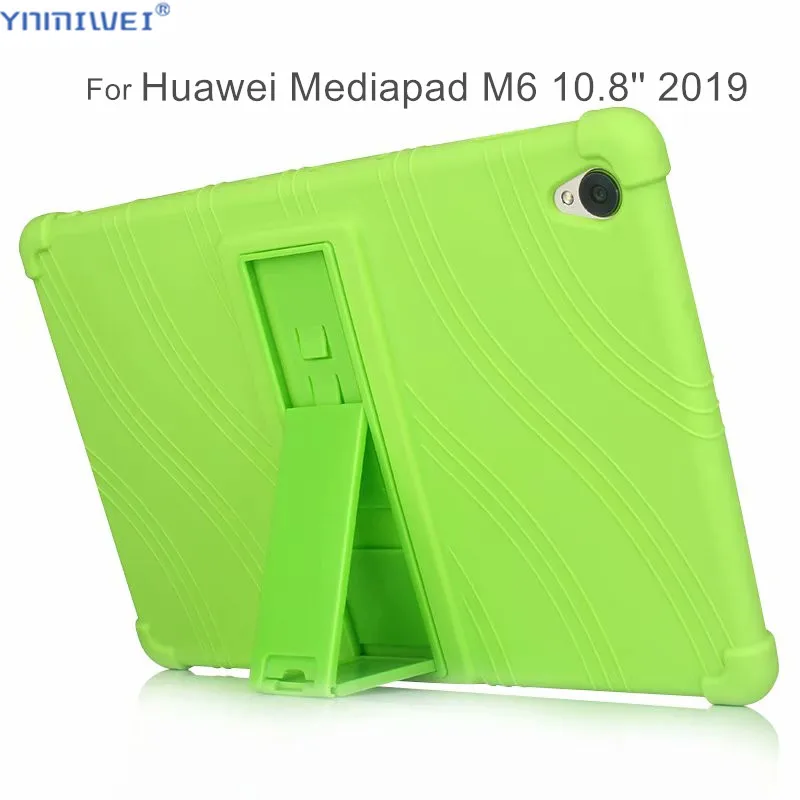 

Силиконовый чехол для Huawei Mediapad M6, 10,8 дюйма, 2019, мягкий чехол с подставкой для Medipad M6 Pro, чехол с полной защитой корпуса