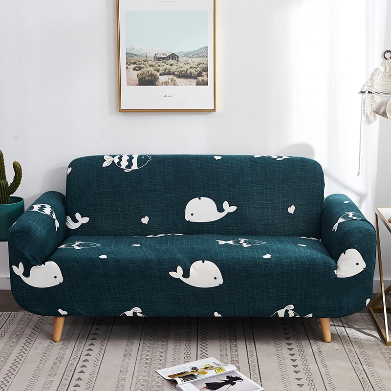 Мультфильм Животные печати Эластичный чехол на диван секционный l-образный диване защитный чехол стрейч все включено чехол - Цвет: Model 11