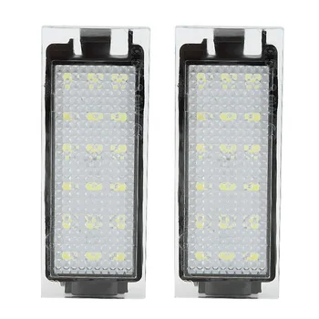 

2 Pcs Set Car 18-LEDs License Plate Light Lamp Super Bright For Renault/Megane/Lagane Prayical Auto License Plate Lights