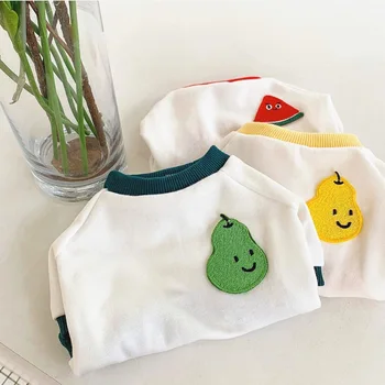 

Puppy Dogs Clothes Summer Cute Shirt Soft Cotton Dog Clothes for Small Dogs Cartoon Clothing Chihuahua Casual Vests Pet Supplies