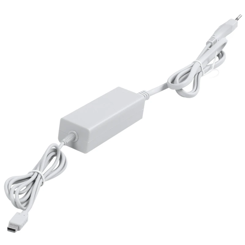 100 240V AC Adapter Power Supply for Nintendo Wii Console and Gamepad Gray