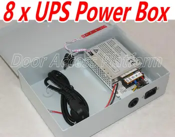 

8 pcs of UPS Power 100-265V AC@50-60HZ box+Power lines for Web access controller system,TCP controller panel DC12V,5Amp currents
