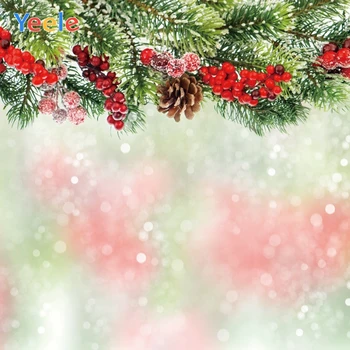 

Yeele Christmas Backdrop Tree Snow Bokeh Happy New Year Newborn Baby Birthday Custom Photography Background For Photo Studio