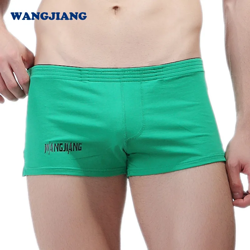 Ropa interior Sexy para hombre, Bóxer con estampado de cintura baja de