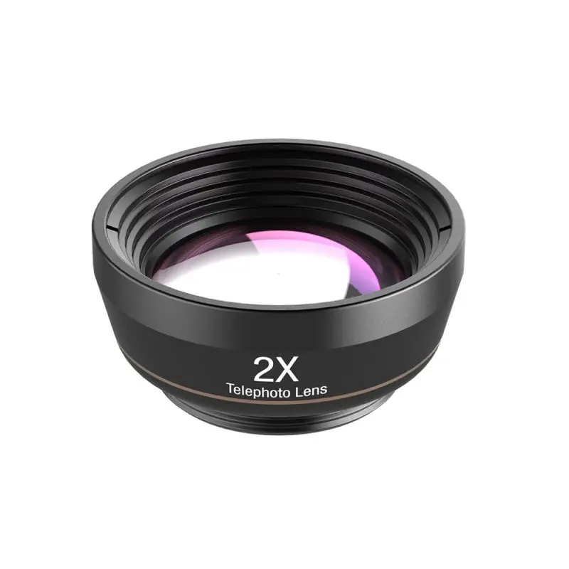 6 In 1 Mobile Phone Lens Kit Wide Micro Angle Fisheye Telephoto Lens Travel Case