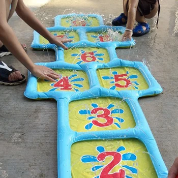 

Game Mat Splash Outdoor Pool Accessories Number Summer Hopscotch Fun Inflatable Toy Water Sprinkler Courtyard Spray Children