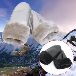 1 пара, женские зимние Утепленные перчатки для путешествий, теплые кожаные перчатки, варежки