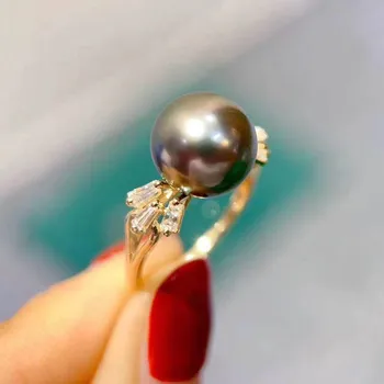 

Classic Rings Resizable Design Rings Base 925 Silver Pearl Rings Settings Women DIY Pearl Rings Accessory No Pearl