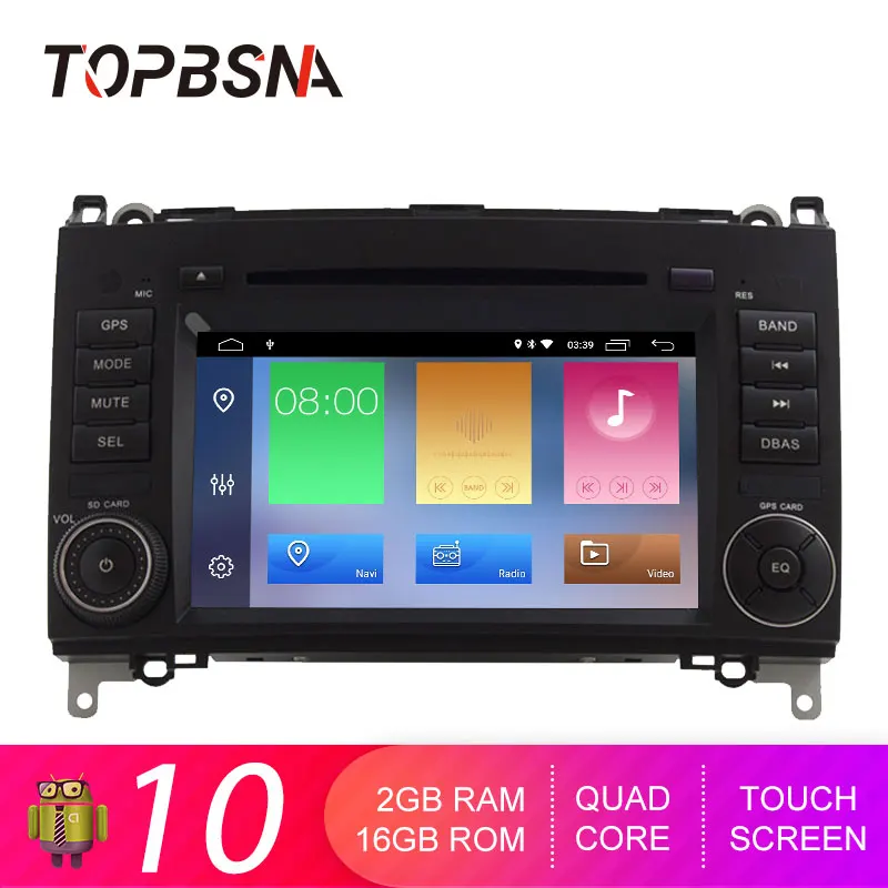 TOPBSNA 2 Din Android 10 Car DVD Player for Mercedes Benz B200 A B Class W169 W245 Viano Vito W639 Sprinter W906 WIFI Auto video TOPBSNA 2 Din Android 10 Car DVD Player for Mercedes Benz B200 A B Class W169 W245 Viano Vito W639 Sprinter W906 WIFI Auto video