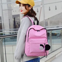 Женский рюкзак из парусины стиль студенческий стиль корейский стиль Серия MORI универсальная простая хипстерская сумка для средней школы