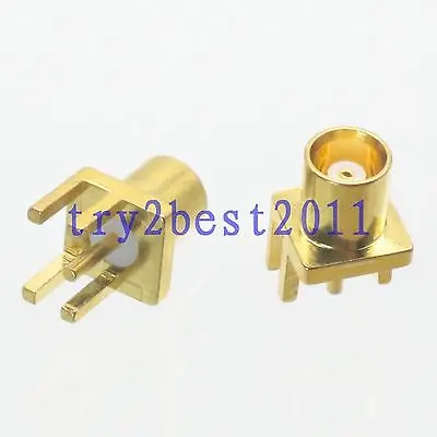 DHL/EMS 100 комплектов* 1pce разъем MCX контактный припой PCB клип edge mount RF коаксиальный Прямой-C1