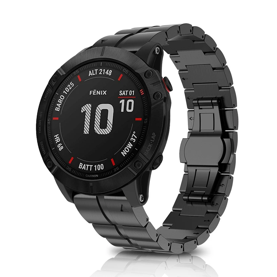 Сменный ремешок Easyfit из титанового сплава для наручных часов Garmin Fenix 6X Pro
