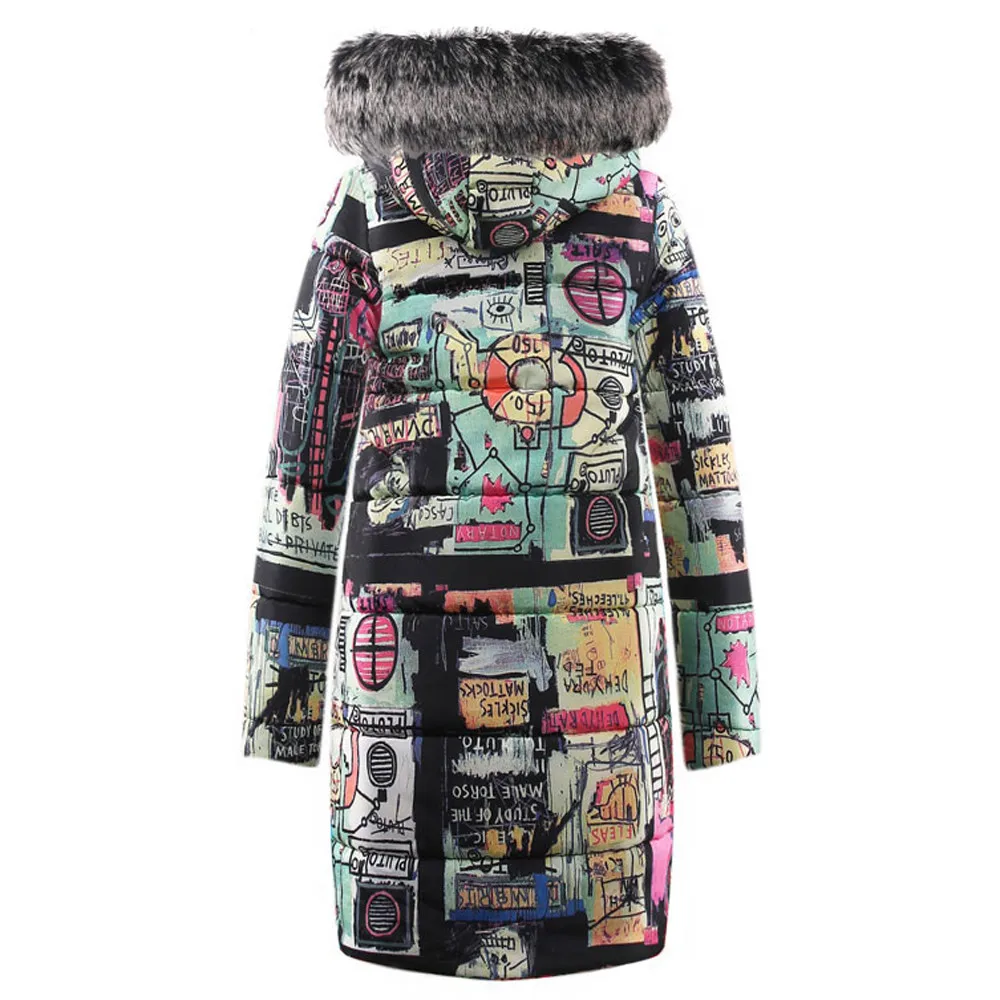 New Winter Jacket Women Cotton Parka Casual Thicker Coat Ultra Light Down Coat Zippers Long Fashion Warm Female Outwear 111#4