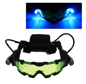 

Adjustable Gear Night Vision Goggles Security Night Mission Sand Proof Goggles with Flip-Out Light for Party Mask Christmas Gift