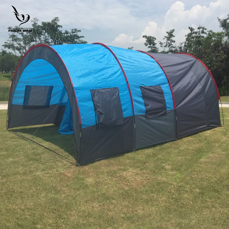 Ультралегкая наружная походная палатка двухслойная однокомнатная двухместная палатка 210T Тафта водонепроницаемая кемпинговая палатка Супер большой размер