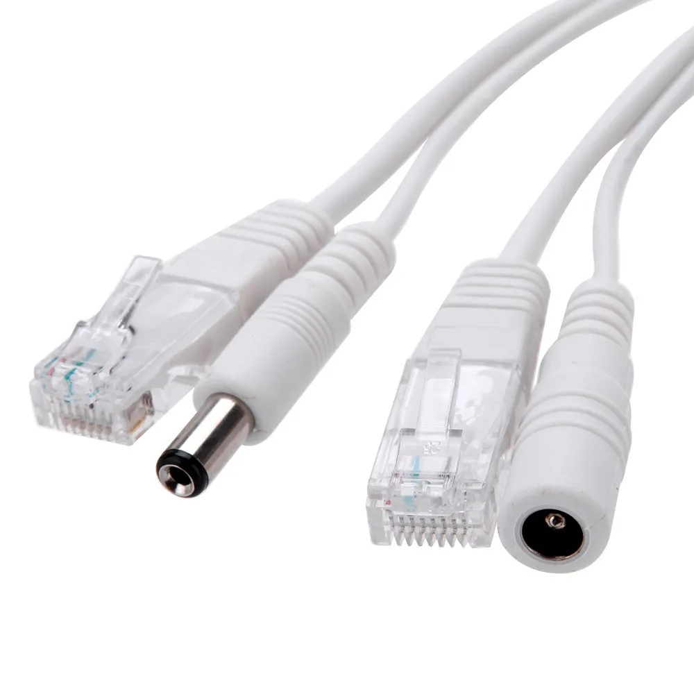ESCAM 10 шт(5 пар), разделитель POE коммутатор питания через Ethernet POE адаптер для кабеля экранированная лента 5V 12V 24V 48V Питание кабель 5,5*2,1 мм