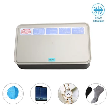 

UV Phone Sanitizer Disinfector MultifunctionalUltraviolet Light Disinfection Box for Mask Watch Jewelry