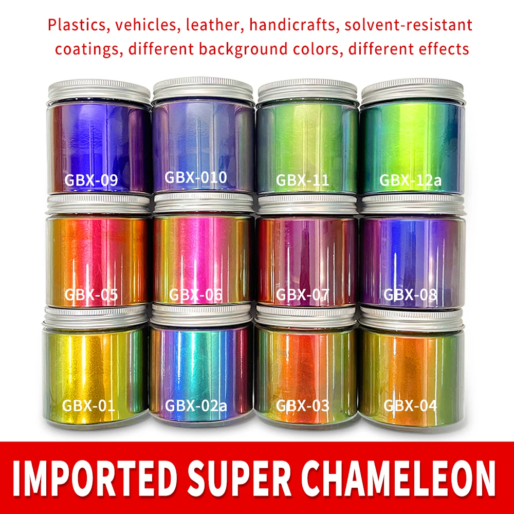 GBX Magic Starry sky Mirror Effects Holographic Chameleon Transparent Rainbow Nail Art Flake Pigment Powder Nail Art Powder nail powder nail pigment nail decoration nail decorations nail flakes