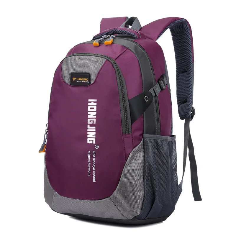 Для мужчин Оксфорд путешествия рюкзак большой Ёмкость Кемпинг Повседневное рюкзак 17-дюймовый ноутбук рюкзак Для женщин на открытом воздухе Пеший Туризм Сумка - Цвет: Dark Purple