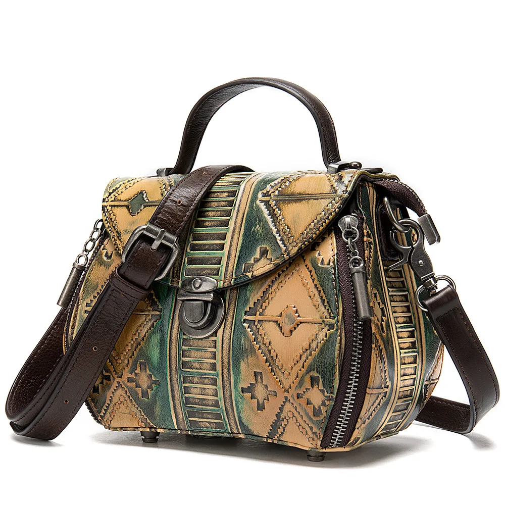 

Vintage women bags genuine leather ladies bags embossed handbag shoulder bags clutch female small bag bolso mujer sac a main