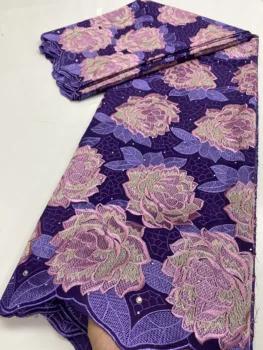 

Swiss Voile lace in switzerland 2020 brode coton africain nigerian lace fabric dry lace fabric for dress high quality5yard