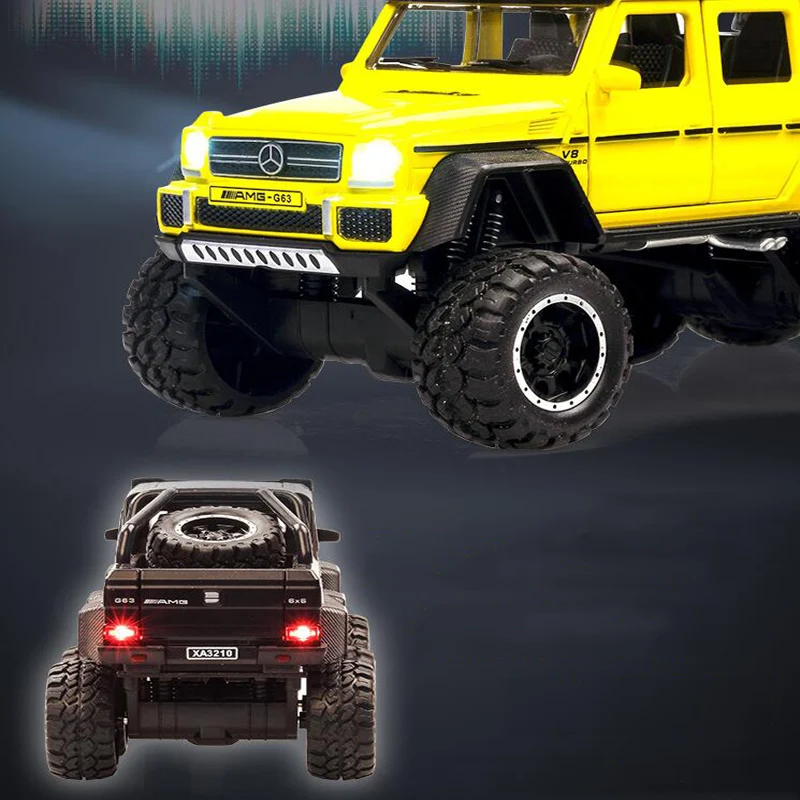 Детский автомобиль-такси 6-колесный привод модель автомобиля из сплава 6X6