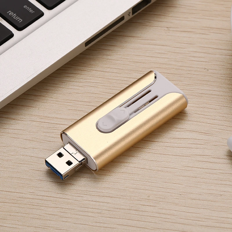 OTG USB флеш-накопитель USB 3,0 для iPhone/iPad/IOS/Android/PC 128 Гб 64 ГБ 32 ГБ 16 ГБ 8 ГБ флеш-накопитель 3 в 1 высокоскоростной флеш-накопитель